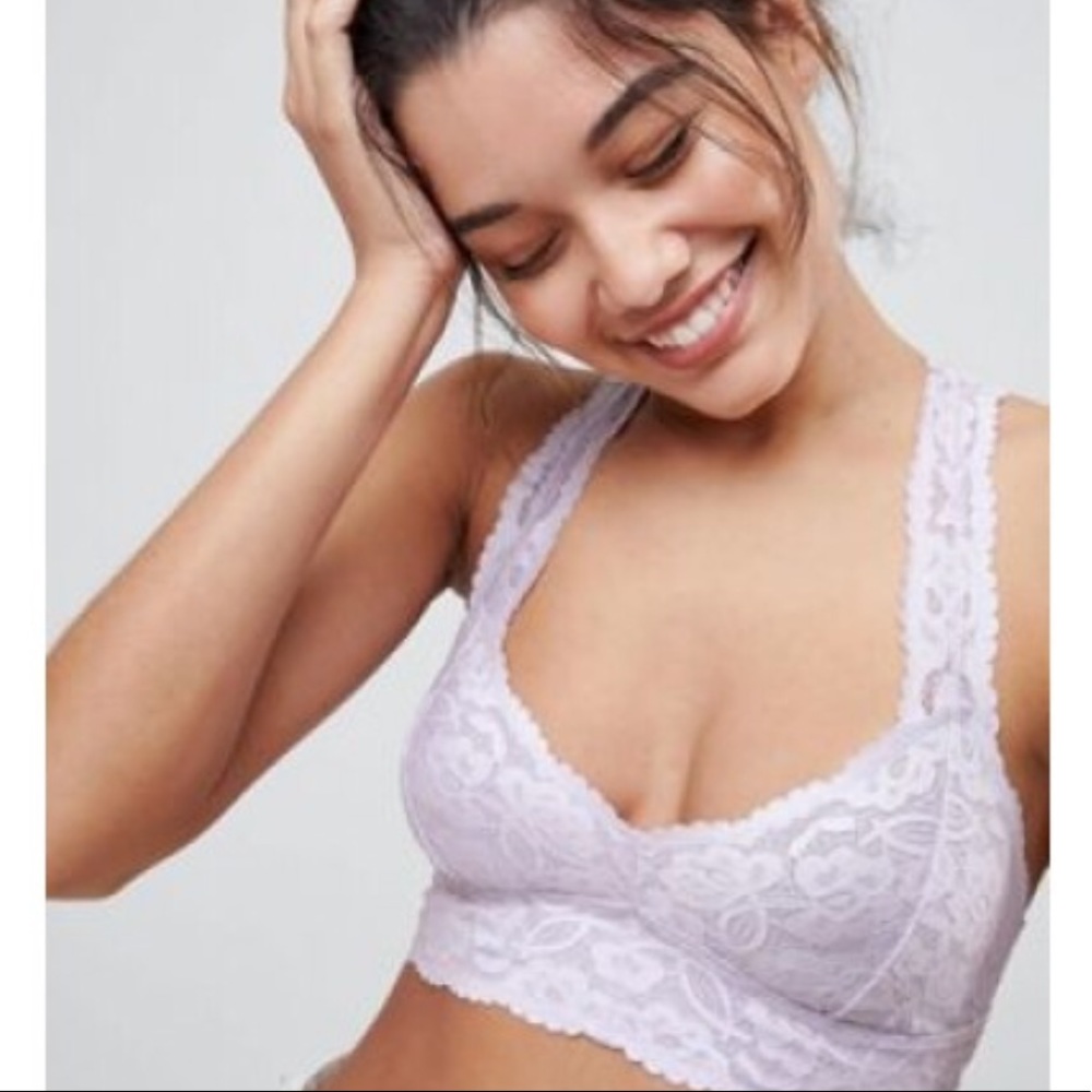 FREE PEOPLE GALLOON RACERBACK BRALETTE, LILAC, Boho Chic Romantic‎